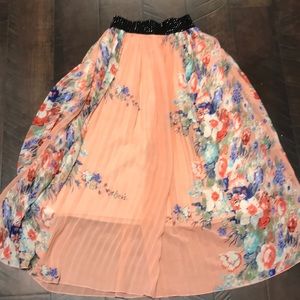 Magic Pink Floral Maxi Shirt